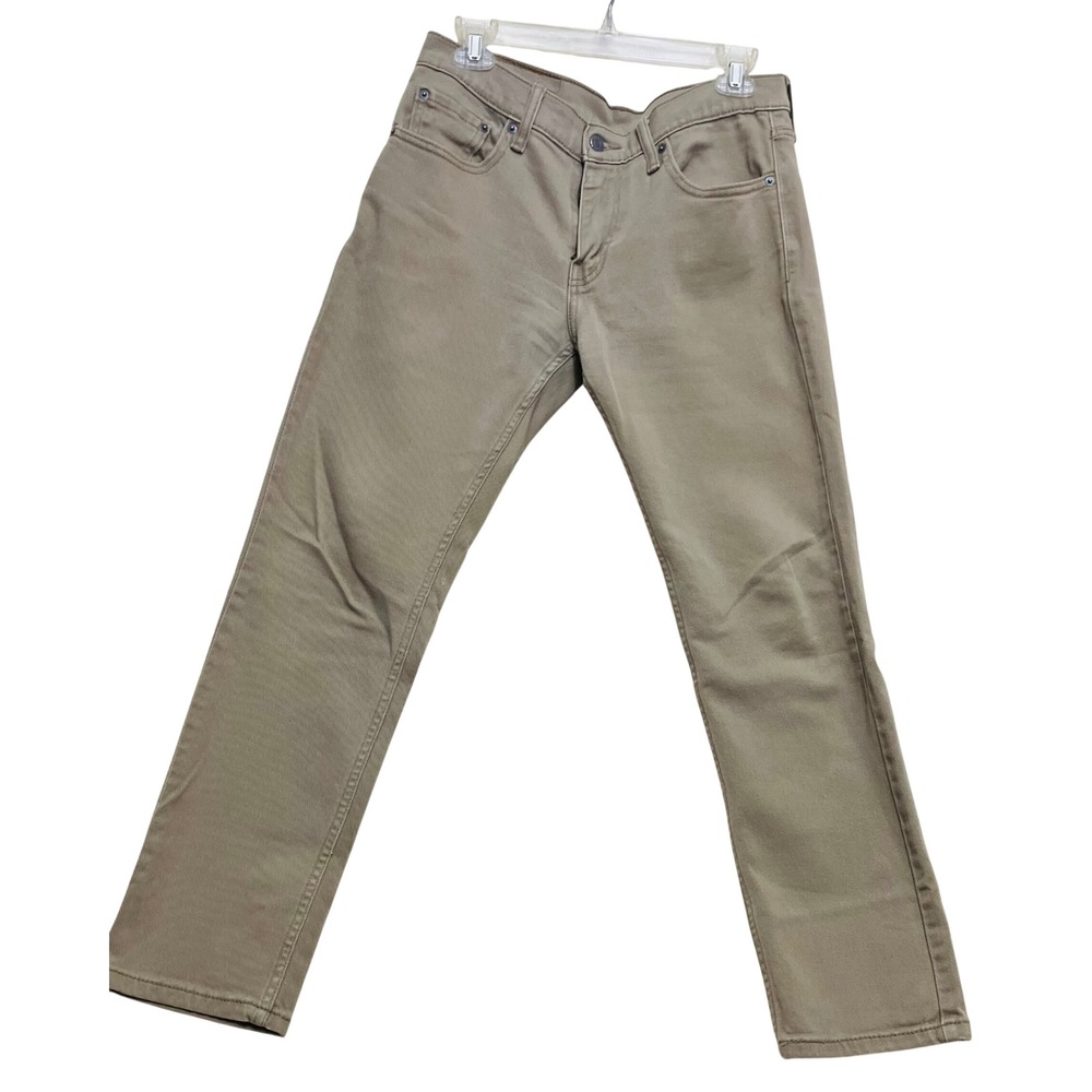 Levi's 511 Slim Fit Pants Mens 30x30 Khaki Excellent Twill Chino Jeans